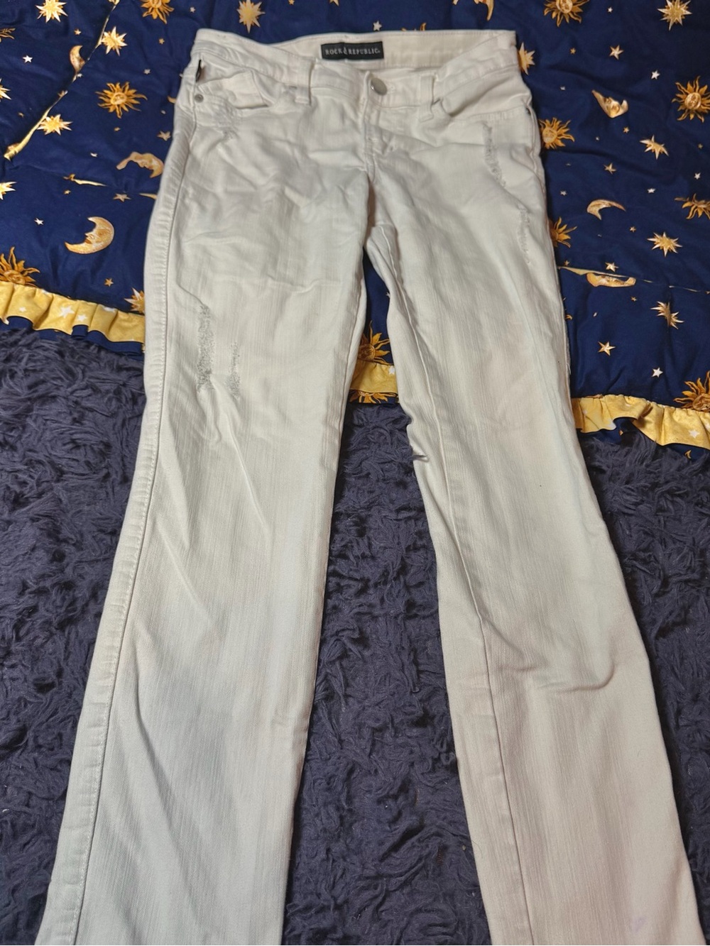 Rock & Republic White Skinny Jeans Size 4